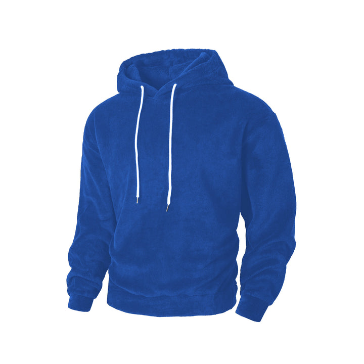 Herrens Krämig Fleece-Hoodie med dragsko Mirla-Eva Jonsson