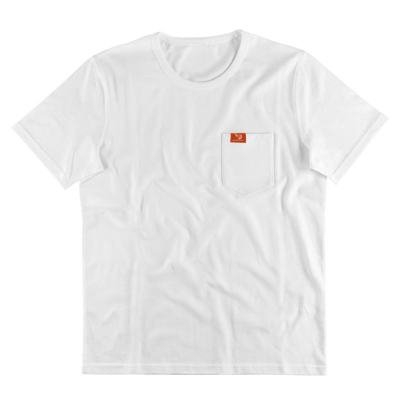Herrens Premium Rundhals T-shirt med bröstficka Mirla-Eva Jonsson