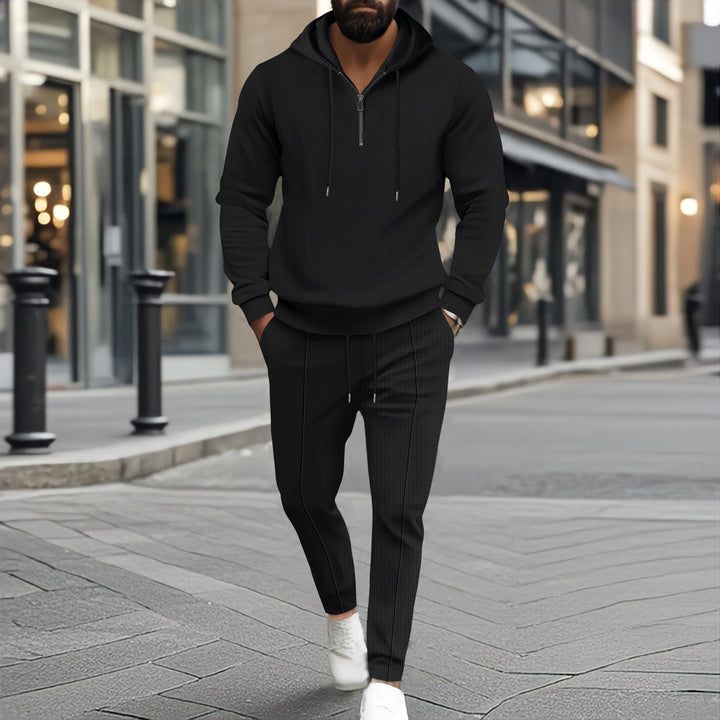 Herrens avslappnad hoodie och joggingbyxor set Mirla-Eva Jonsson