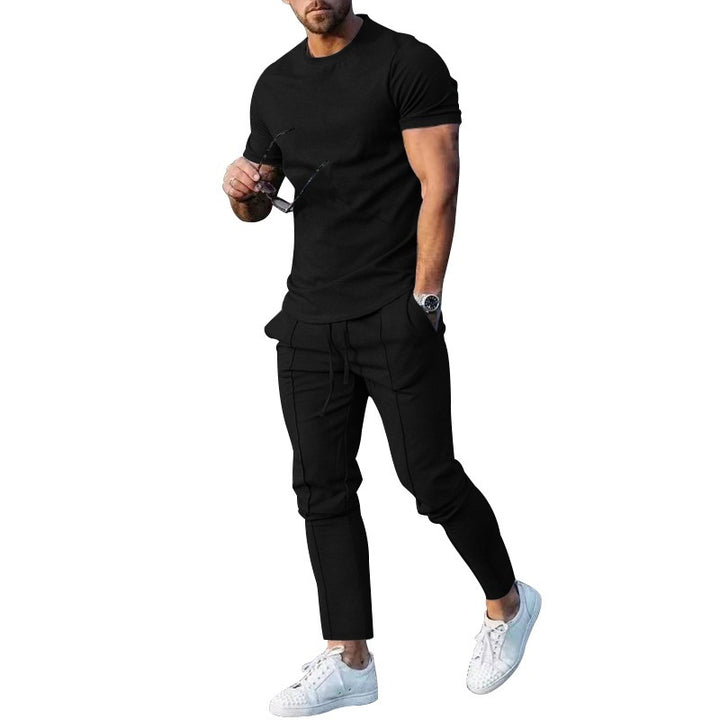 Herrens avslappnade T-shirt och joggingbyxor set Eva Jonsson-Eva Jonsson