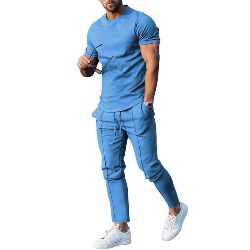 Herrens avslappnade T-shirt och joggingbyxor set Eva Jonsson-Eva Jonsson