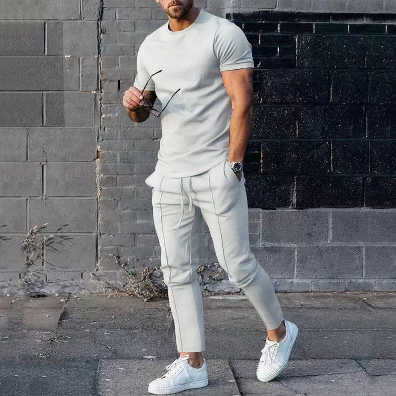 Herrens avslappnade T-shirt och joggingbyxor set Eva Jonsson-Eva Jonsson