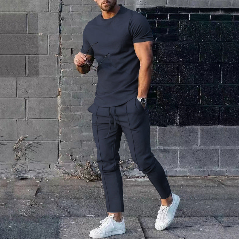 Herrens avslappnade T-shirt och joggingbyxor set Eva Jonsson-Eva Jonsson