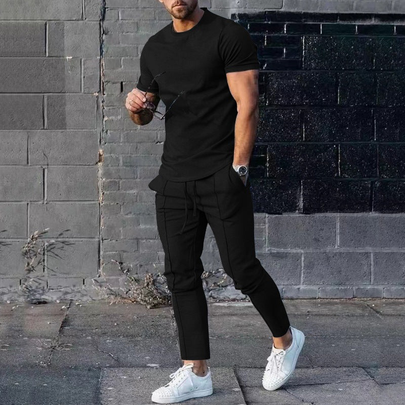 Herrens avslappnade T-shirt och joggingbyxor set Eva Jonsson-Eva Jonsson