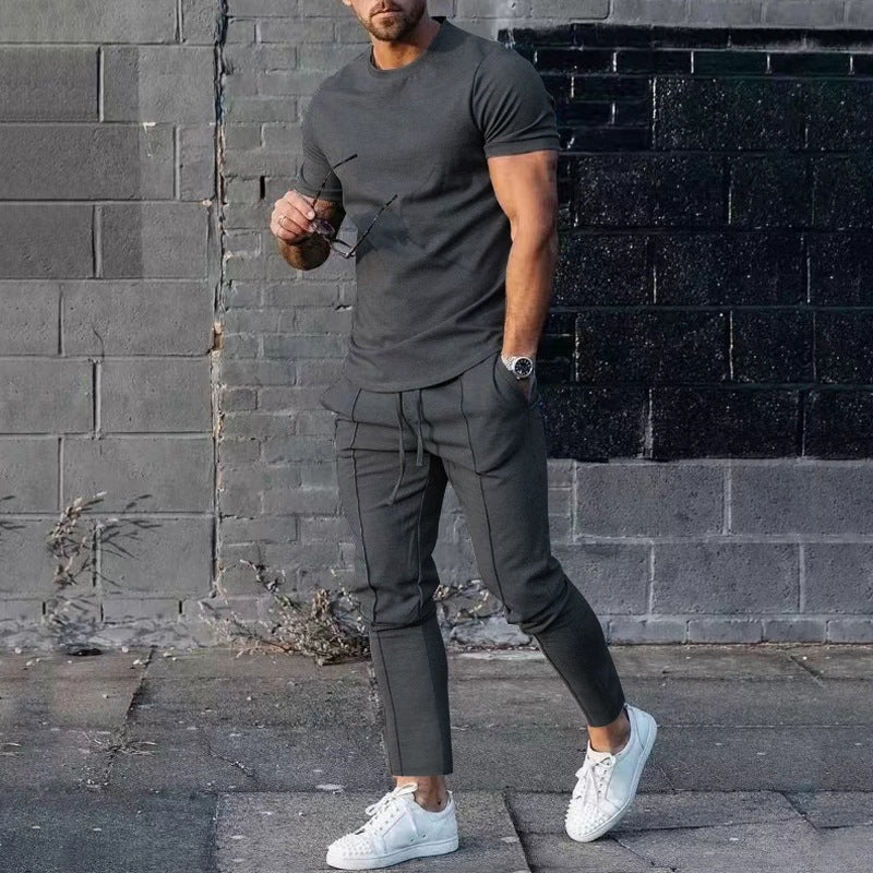 Herrens avslappnade T-shirt och joggingbyxor set Eva Jonsson-Eva Jonsson