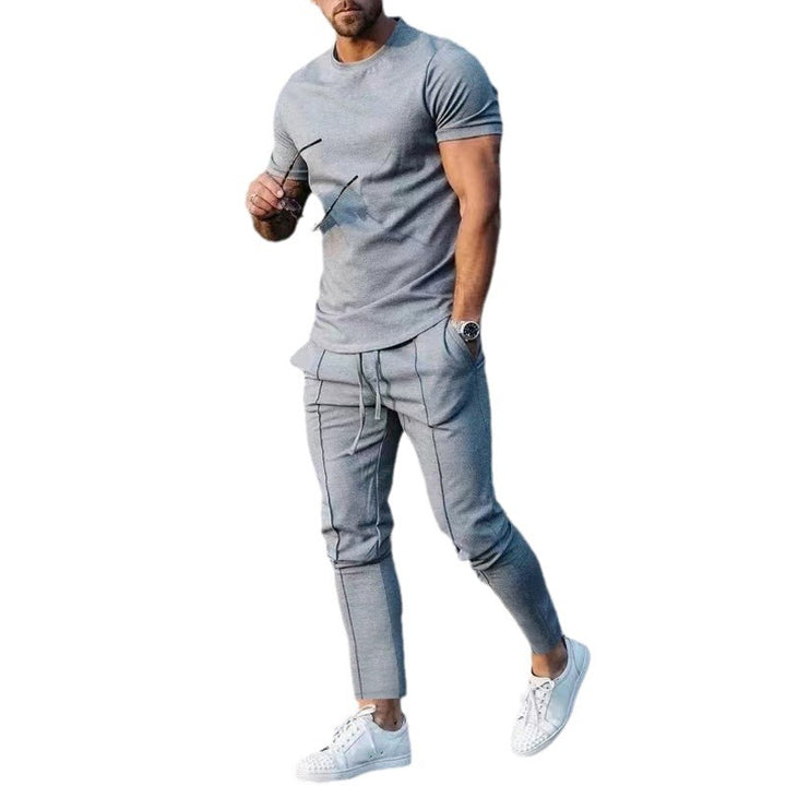 Herrens avslappnade T-shirt och joggingbyxor set Eva Jonsson-Eva Jonsson