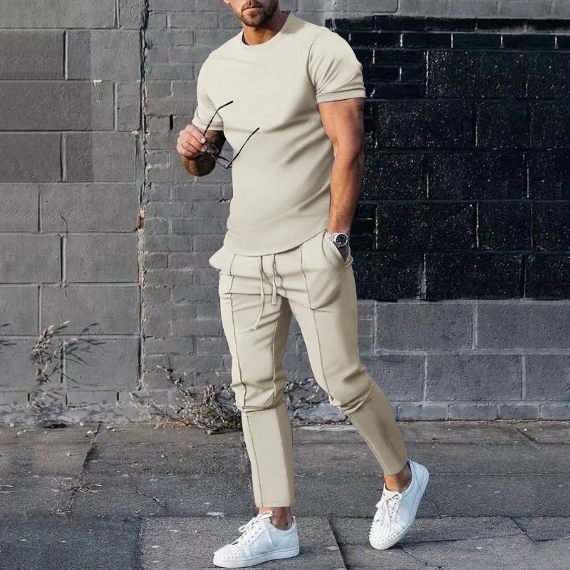 Herrens avslappnade T-shirt och joggingbyxor set Eva Jonsson-Eva Jonsson
