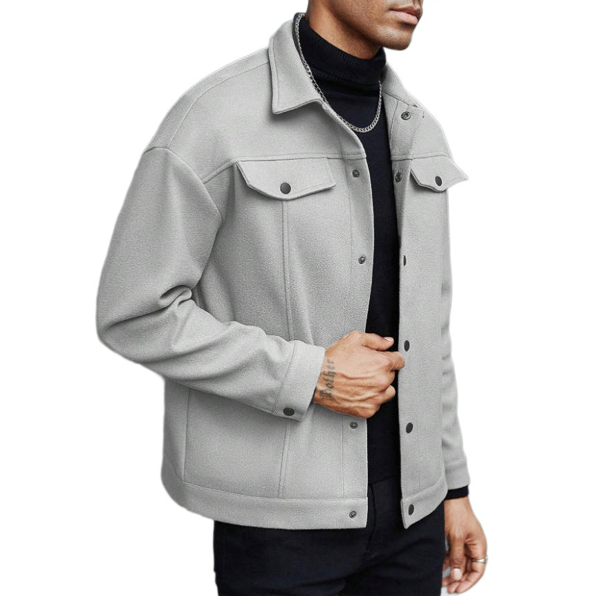 Herrens avslappnade overshirt jacka med moderna detaljer Mirla-Eva Jonsson