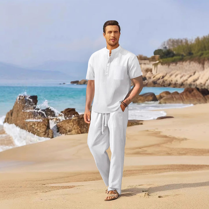 Herrens avslappnade strandoutfit Mirla-Eva Jonsson