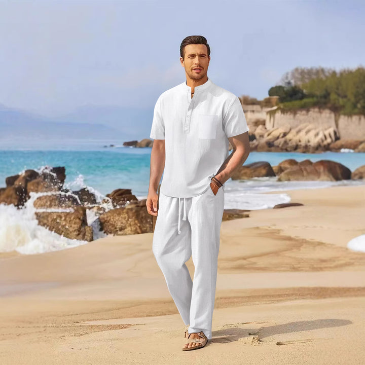 Herrens avslappnade strandoutfit Mirla-Eva Jonsson