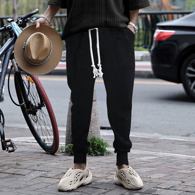 Herrens avslappnade sweatpants med elastisk midja och dragsko Mirla-Eva Jonsson