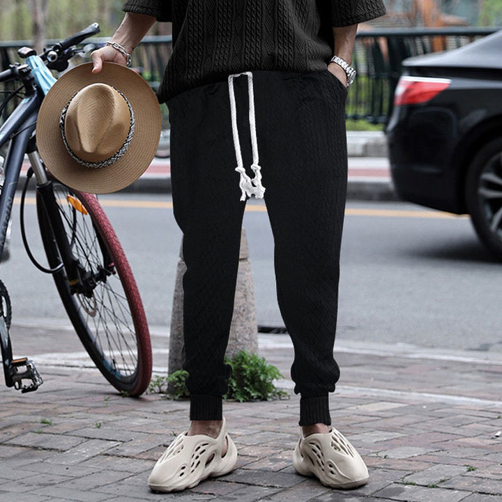 Herrens avslappnade sweatpants med elastisk midja och dragsko Mirla-Eva Jonsson