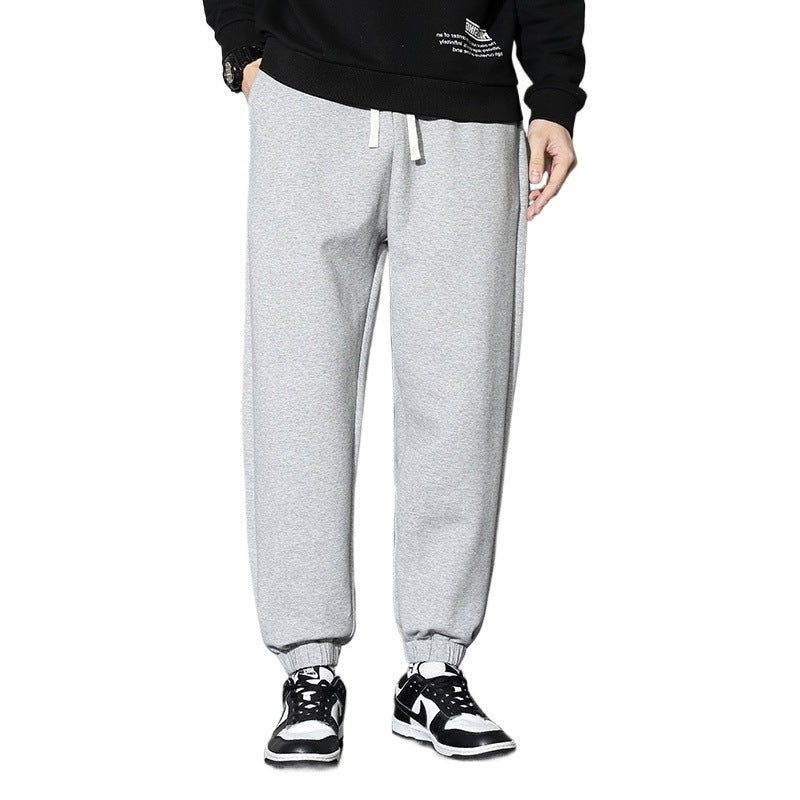 Herrens avslappnade sweatsbyxor med elastisk midja och sidofickor Mirla-Eva Jonsson