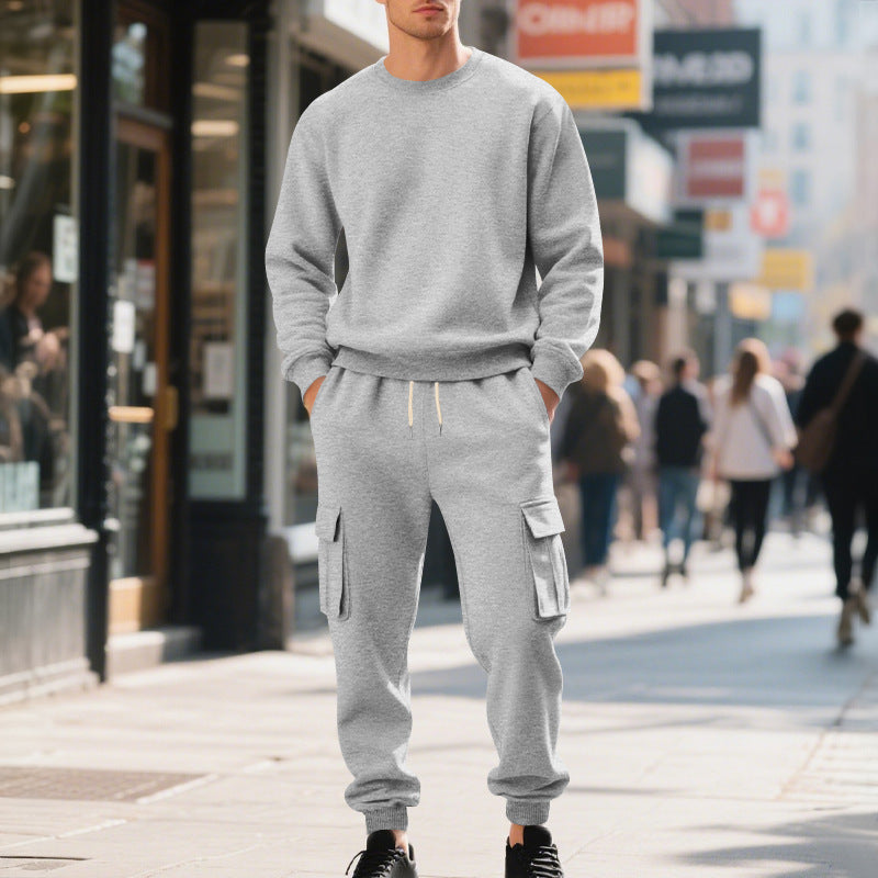 Herrens avslappnade sweatshirt och cargo-byxa set Eva Jonsson-Eva Jonsson