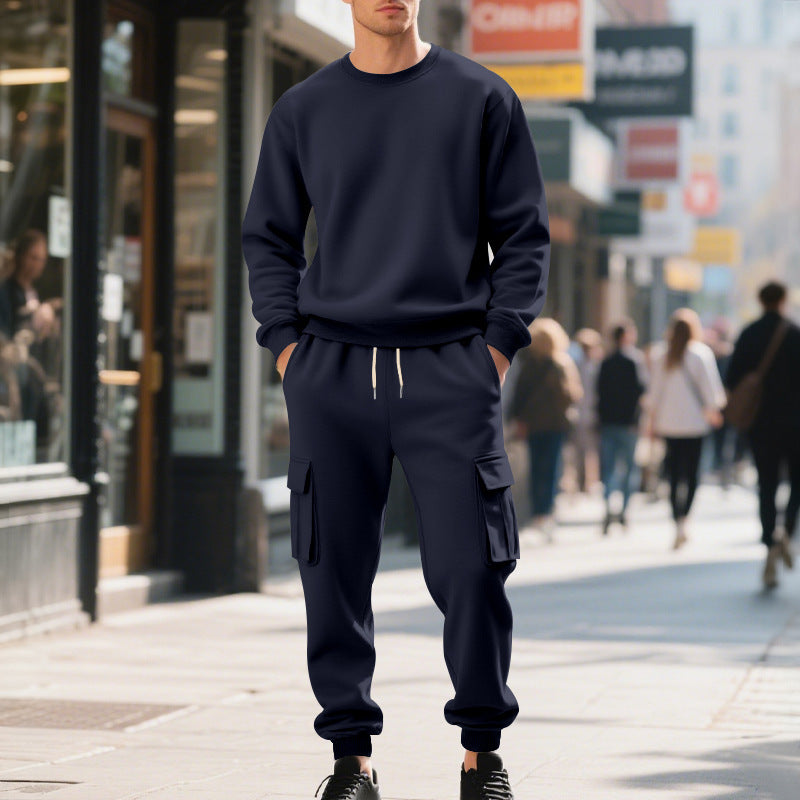 Herrens avslappnade sweatshirt och cargo-byxa set Eva Jonsson-Eva Jonsson