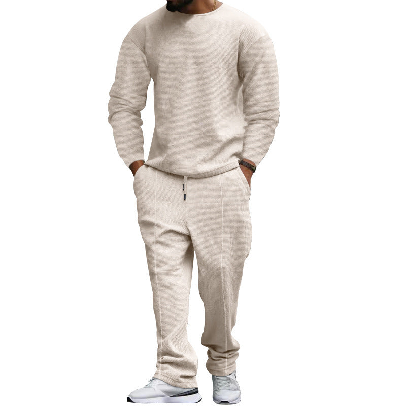 Herrens avslappnade sweatshirt och joggingset med strukturerad tyg Eva Jonsson-Eva Jonsson