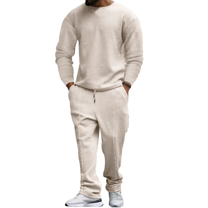 Herrens avslappnade sweatshirt och joggingset med strukturerad tyg Eva Jonsson-Eva Jonsson