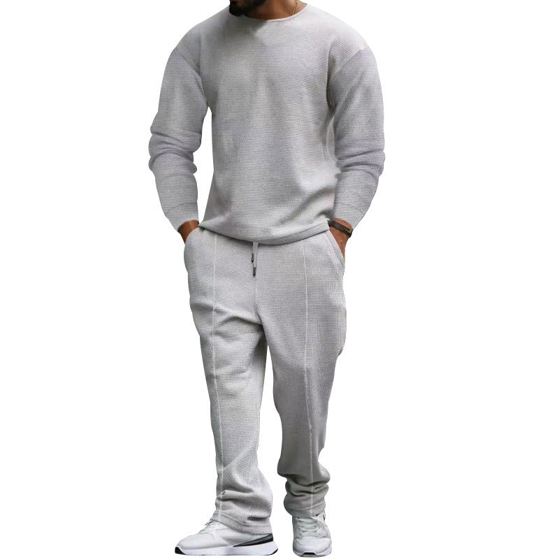 Herrens avslappnade sweatshirt och joggingset med strukturerad tyg Eva Jonsson-Eva Jonsson