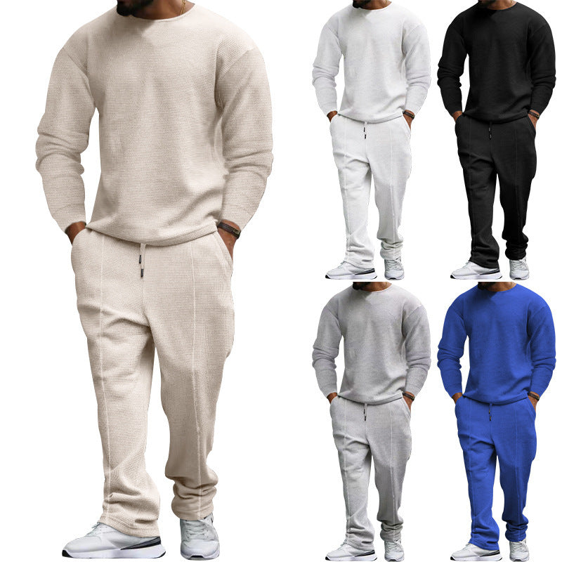 Herrens avslappnade sweatshirt och joggingset med strukturerad tyg Eva Jonsson-Eva Jonsson