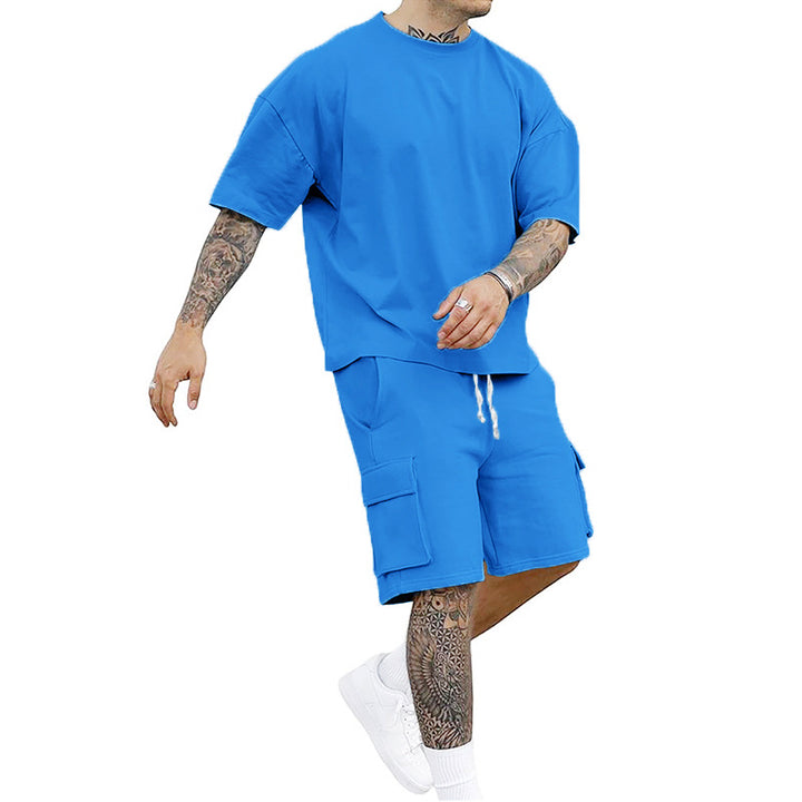 Herrens avslappnade sweatshirt- och shorts-set Mirla-Eva Jonsson