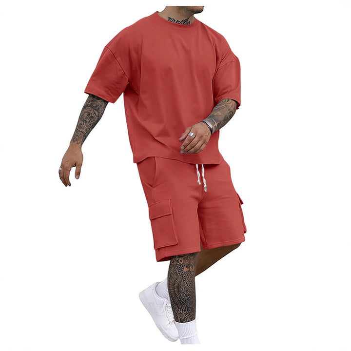Herrens avslappnade sweatshirt- och shorts-set Mirla-Eva Jonsson
