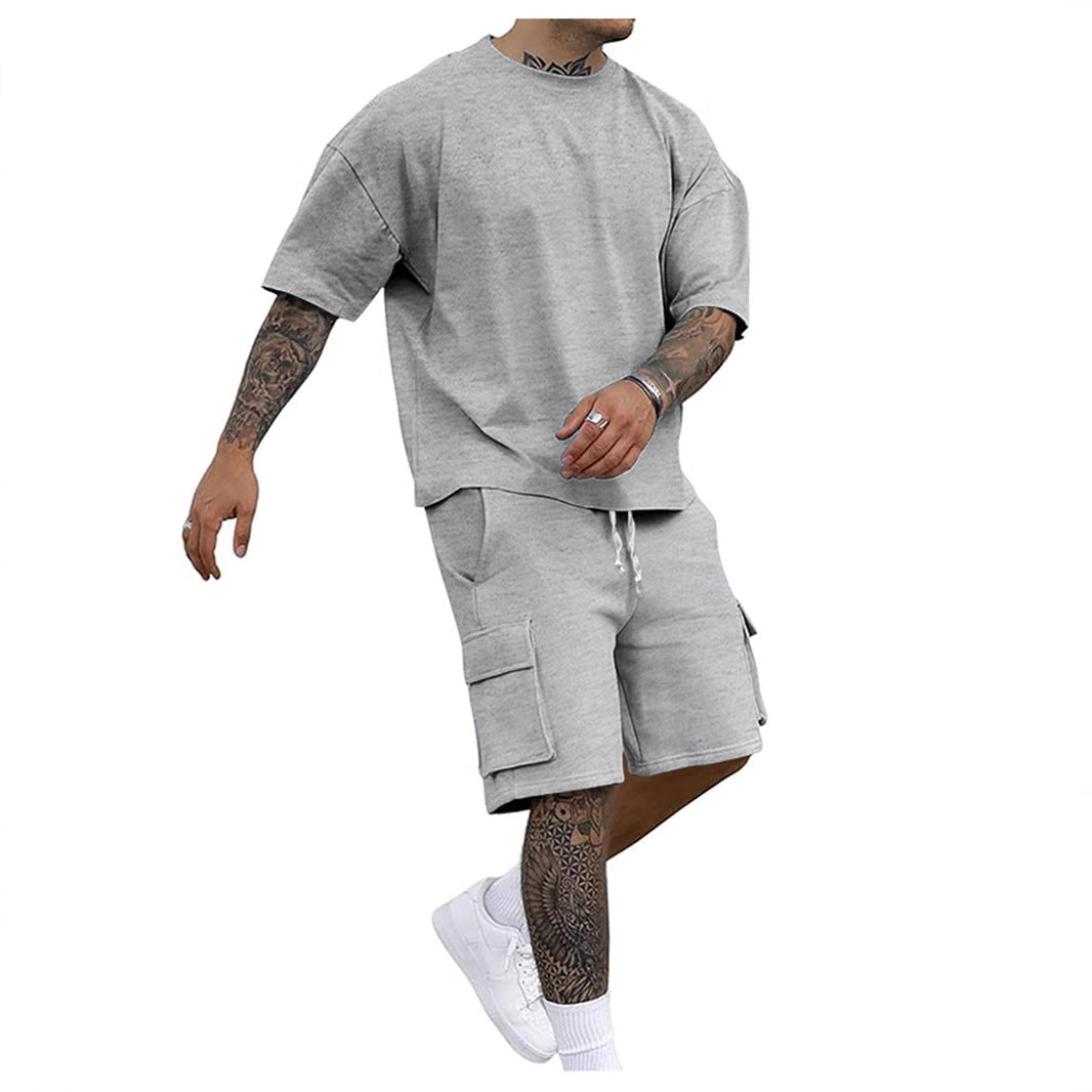 Herrens avslappnade sweatshirt- och shorts-set Mirla-Eva Jonsson