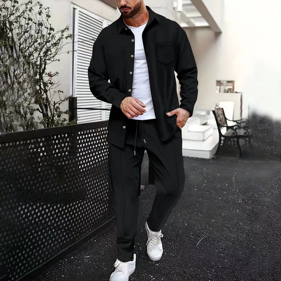 Herrens avslappnade topp med matchande joggingsbyxor Mirla-Eva Jonsson