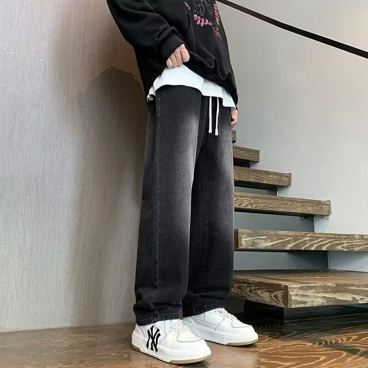 Herrens avslappnade vida denimbyxor med modern passform Eva Jonsson-Eva Jonsson