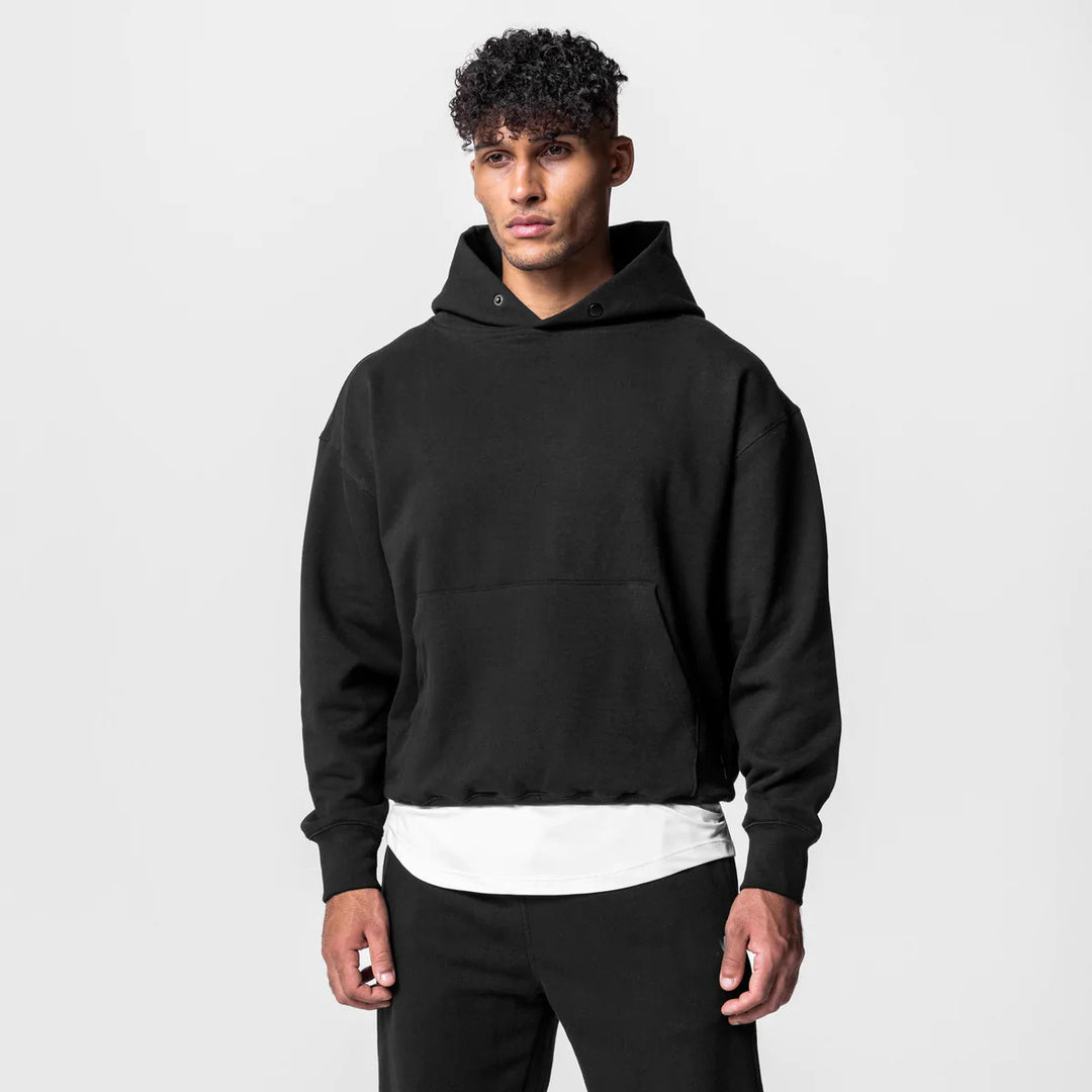 Herrens bekväm huvtröja med fickor Mirla-Eva Jonsson