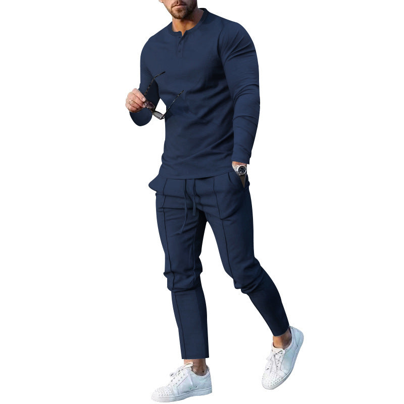 Herrens bomulls-joggingset med andningsbara egenskaper och modern design Eva Jonsson-Eva Jonsson