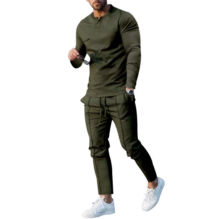 Herrens bomulls-joggingset med andningsbara egenskaper och modern design Eva Jonsson-Eva Jonsson