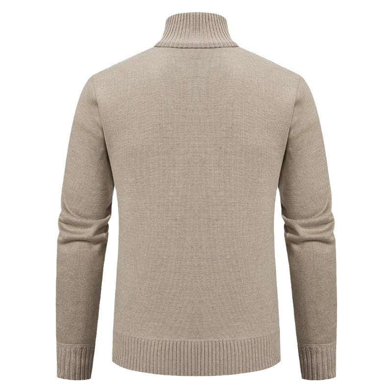 Herrens cardigan med modern flätmönster och hög ståkrage Eva Jonsson-Eva Jonsson