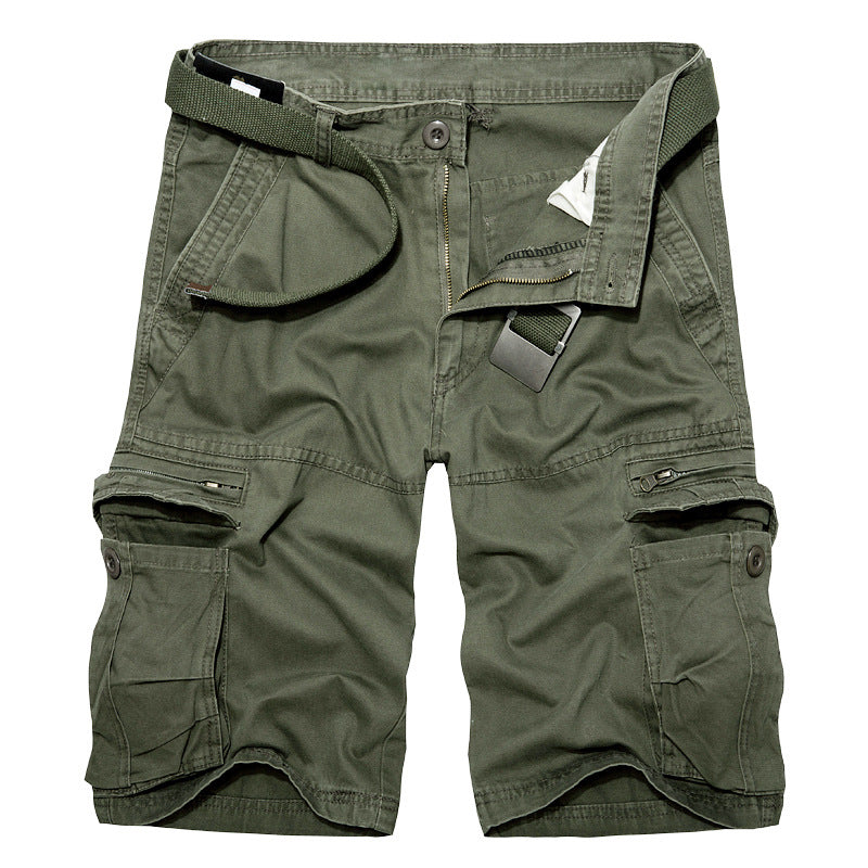 Herrens cargo-shorts med multifunktionella fickor och justerbart bälte Mirla-Eva Jonsson