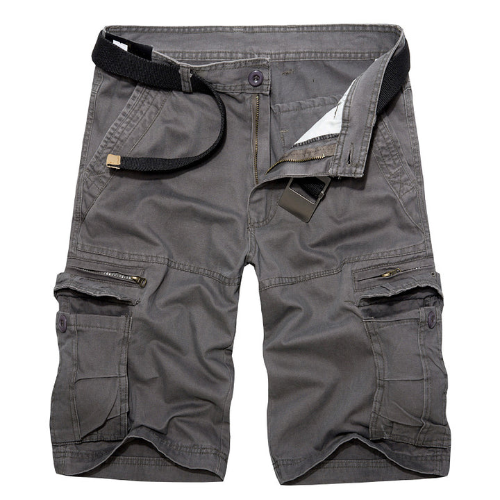 Herrens cargo-shorts med multifunktionella fickor och justerbart bälte Mirla-Eva Jonsson