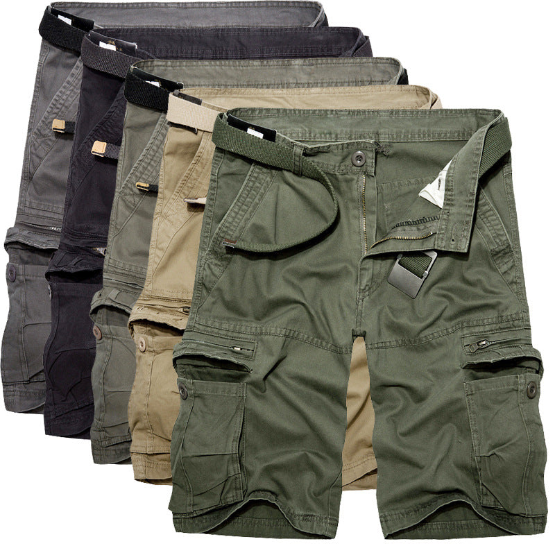Herrens cargo-shorts med multifunktionella fickor och justerbart bälte Mirla-Eva Jonsson