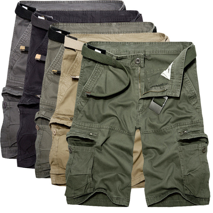 Herrens cargo-shorts med multifunktionella fickor och justerbart bälte Mirla-Eva Jonsson