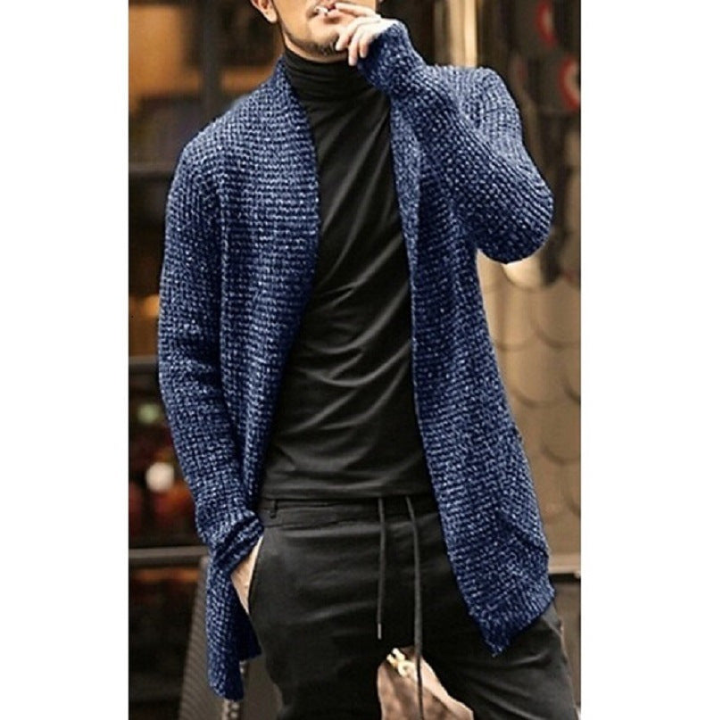 Herrens casual cardigan med stiliga detaljer Mirla-Eva Jonsson