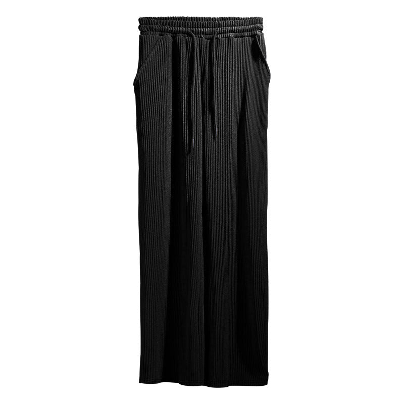 Herrens casual fritidsbyxor med elastisk midja och sidofickor Mirla-Eva Jonsson