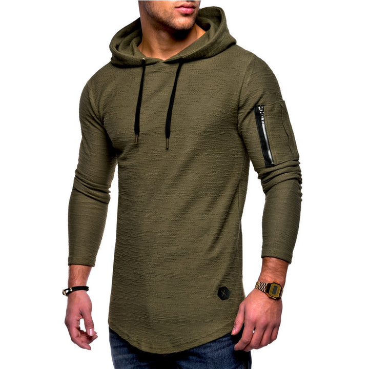 Herrens casual hoodie med fashionabel dragkedja Mirla-Eva Jonsson