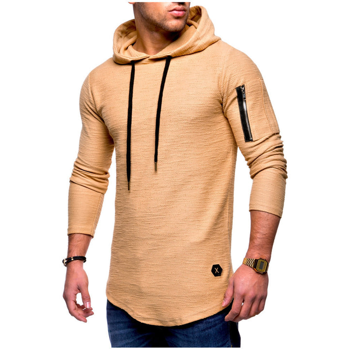 Herrens casual hoodie med fashionabel dragkedja Mirla-Eva Jonsson