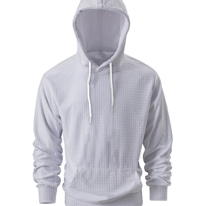 Herrens casual hoodie med fin strukturdesign Mirla-Eva Jonsson