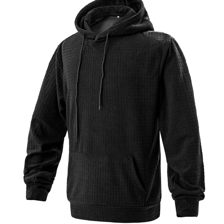 Herrens casual hoodie med fin strukturdesign Mirla-Eva Jonsson