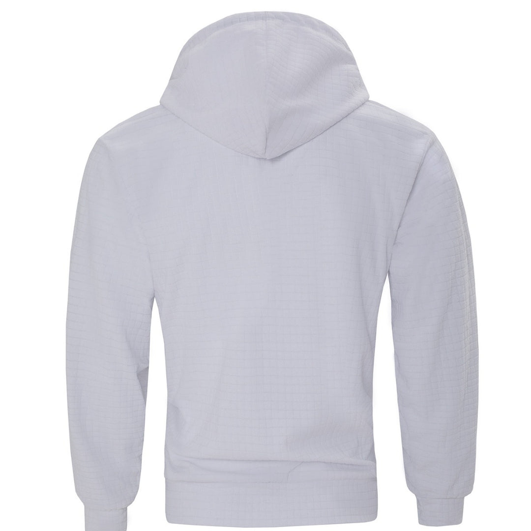 Herrens casual hoodie med fin strukturdesign Mirla-Eva Jonsson