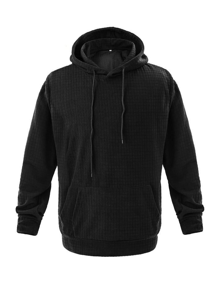 Herrens casual hoodie med fin strukturdesign Mirla-Eva Jonsson
