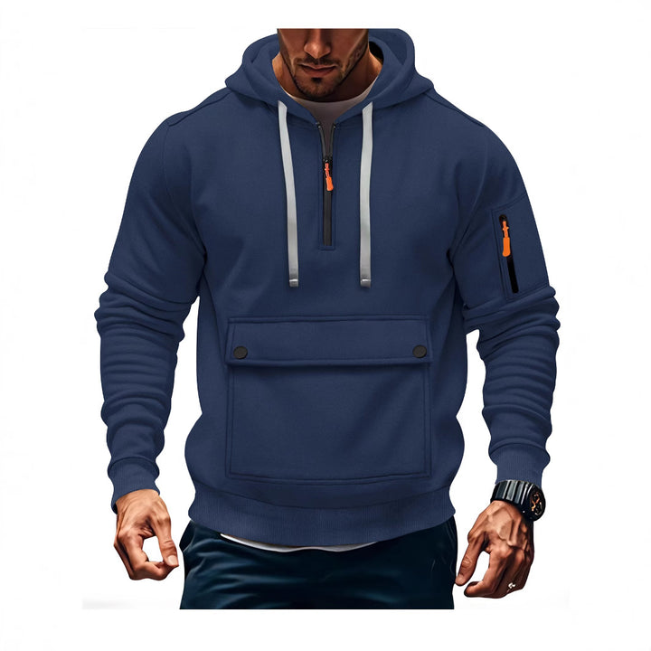 Herrens casual hoodie med praktiska fickor Mirla-Eva Jonsson