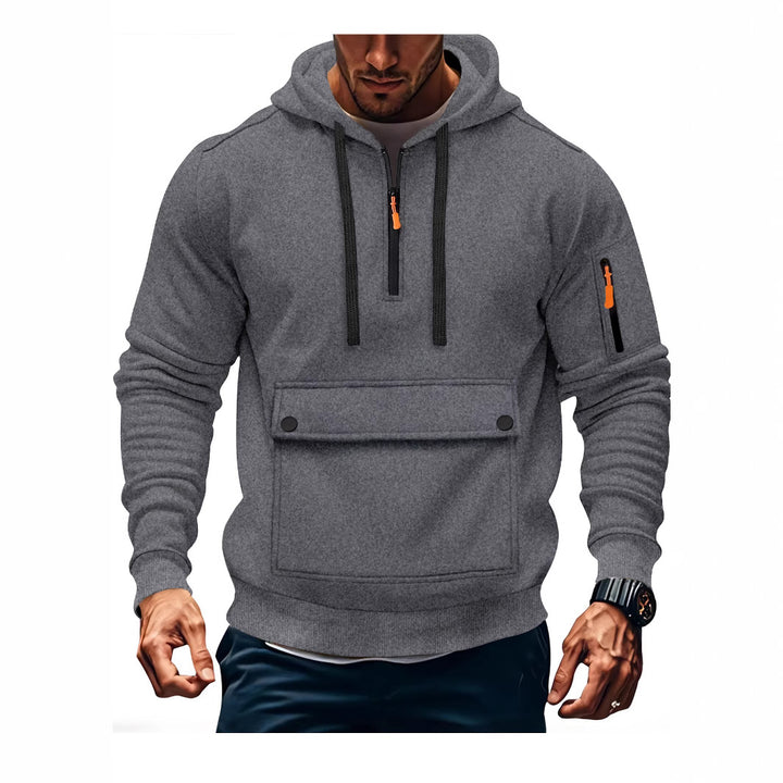 Herrens casual hoodie med praktiska fickor Mirla-Eva Jonsson