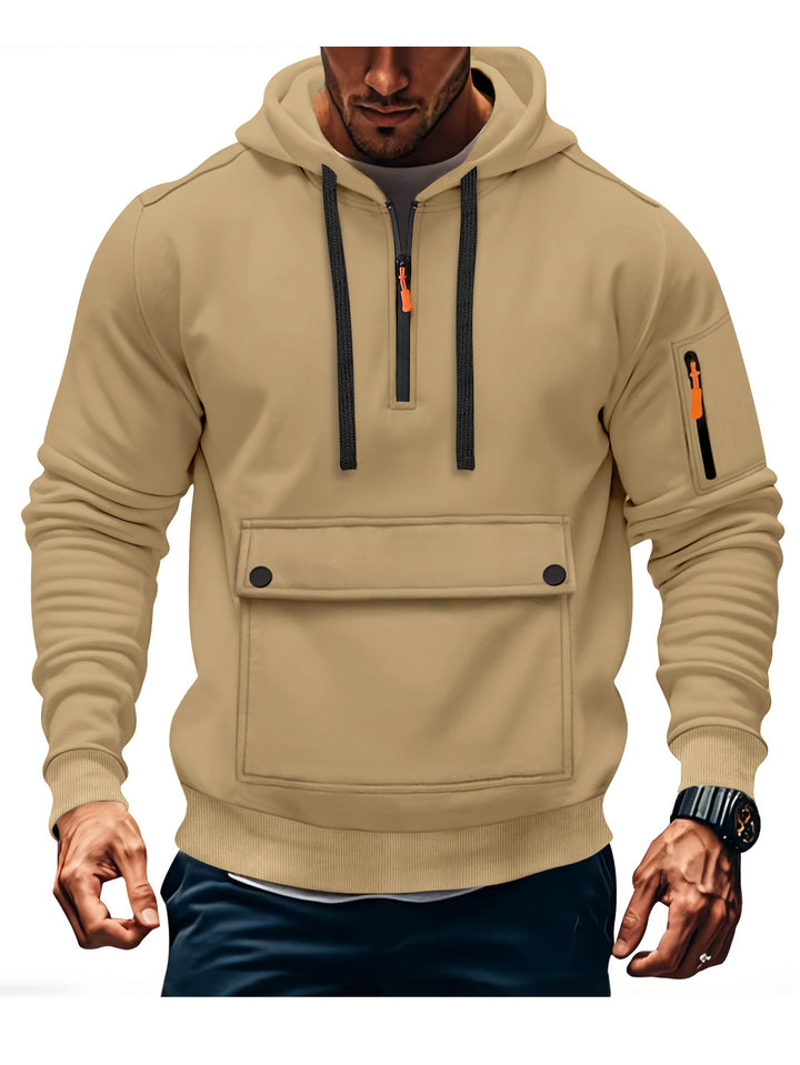 Herrens casual hoodie med praktiska fickor Mirla-Eva Jonsson
