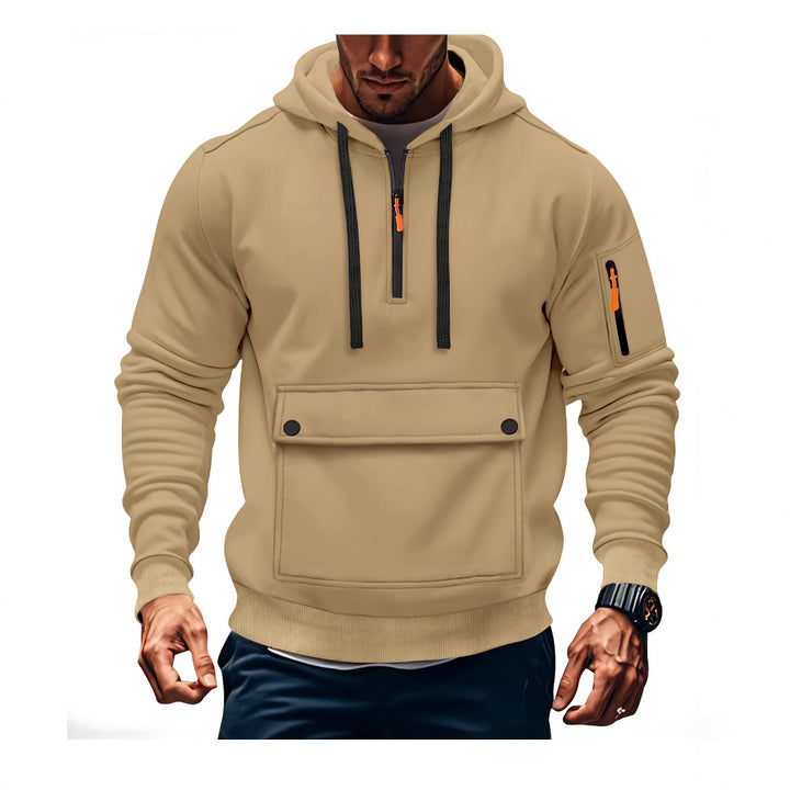 Herrens casual hoodie med praktiska fickor Mirla-Eva Jonsson