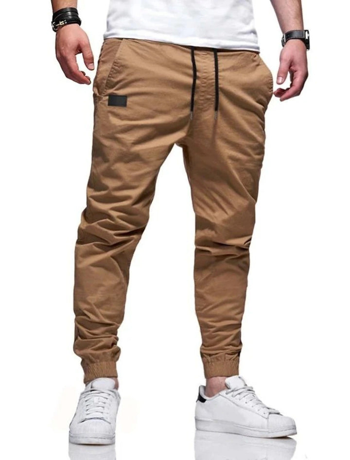 Herrens casual joggingbyxor med elastisk midja och praktiska sidofickor Mirla-Eva Jonsson