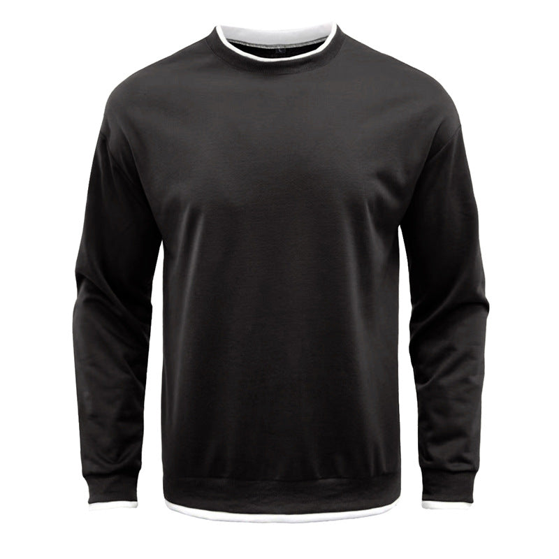 Herrens casual långärmad sweatshirt med strukturerad design Mirla-Eva Jonsson